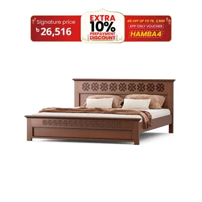 Picture of Regal  WOODEN BED- FLORIDA BDH-371-3-1-20 (Double Bed)