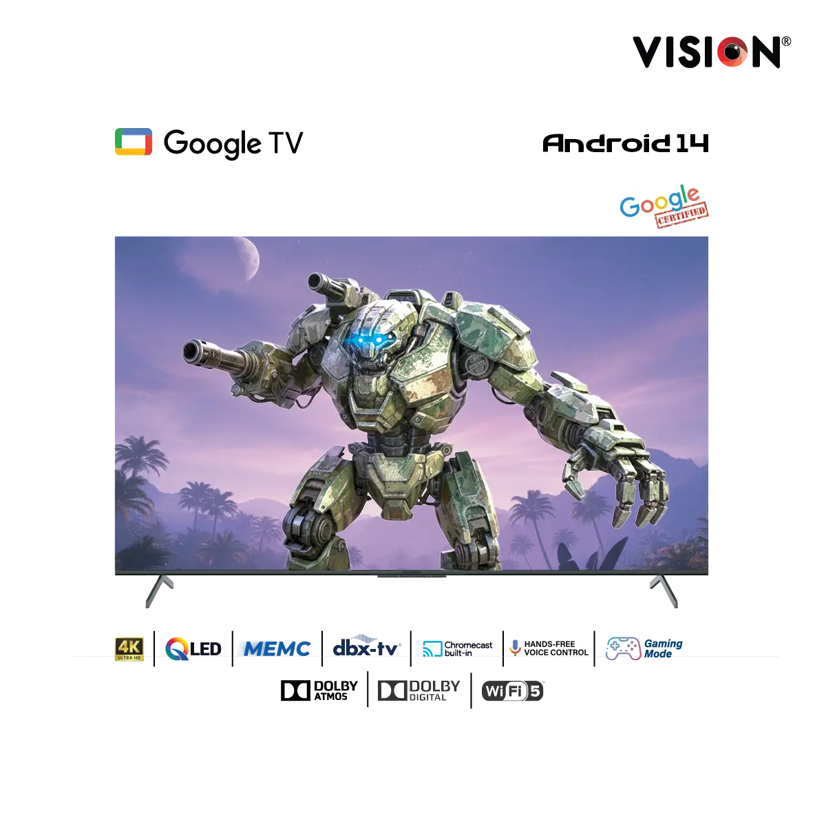 Picture of VISION 85” QLED Google TV 4K RQ1 Galaxy Pro