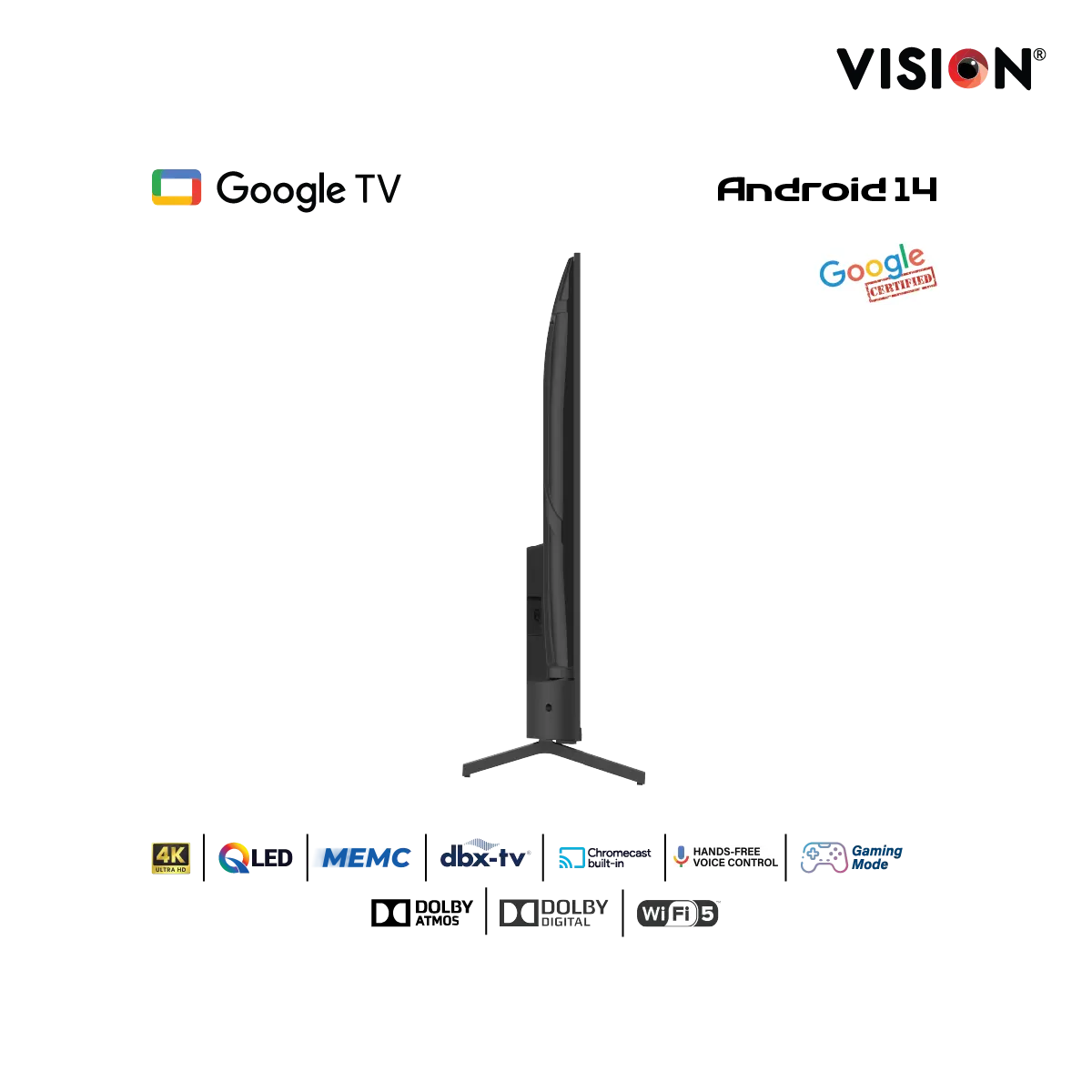 Picture of VISION 85” QLED Google TV 4K RQ1 Galaxy Pro
