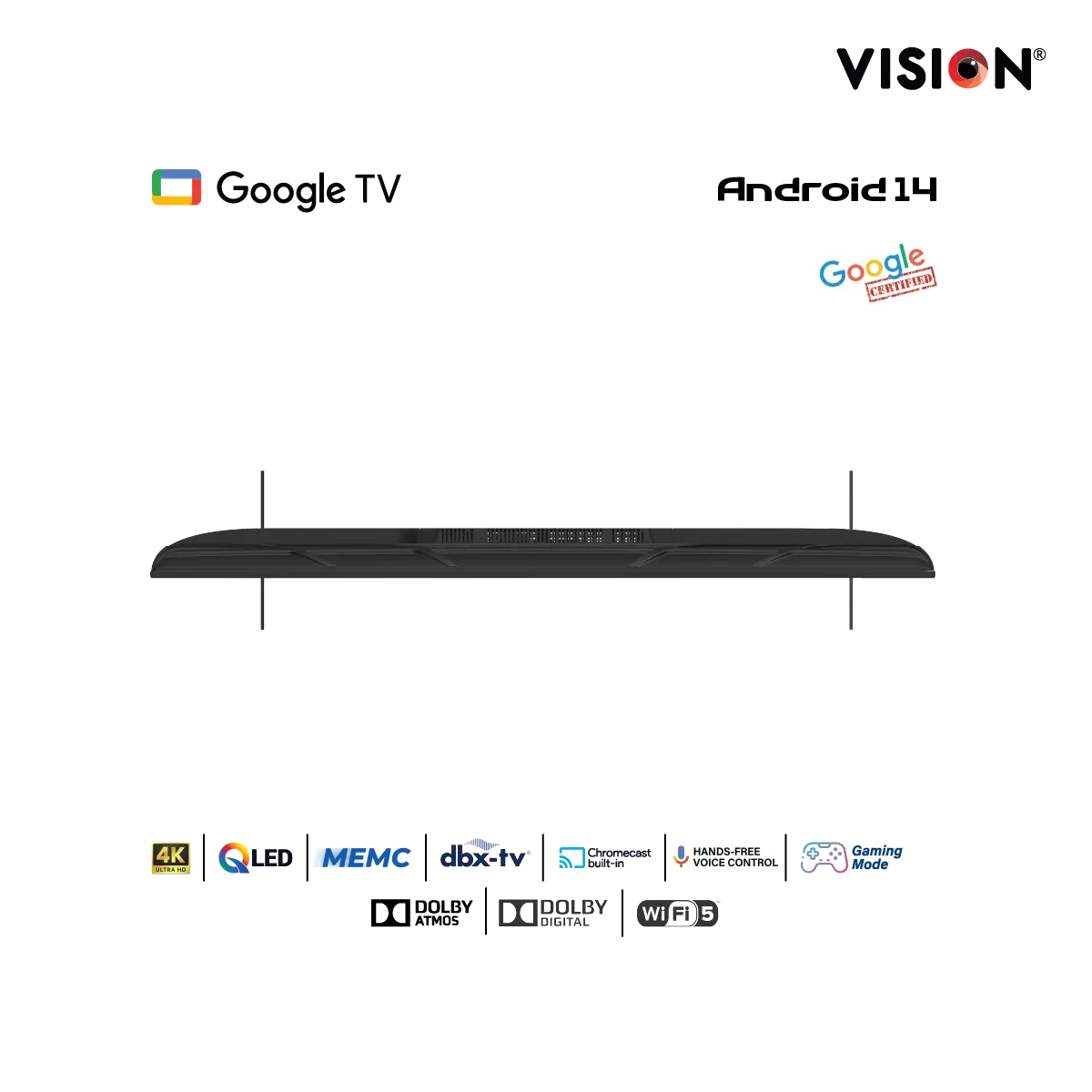 Picture of VISION 85” QLED Google TV 4K RQ1 Galaxy Pro