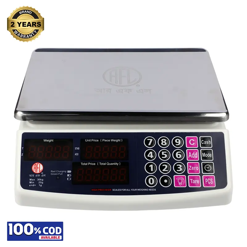 Picture of RFL Weighing Scale FG(ABS) Popular Flat Tray 30Kg 