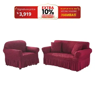 Picture of 2+2+1 turkey sofa cover very soft and comfortable spandex cover