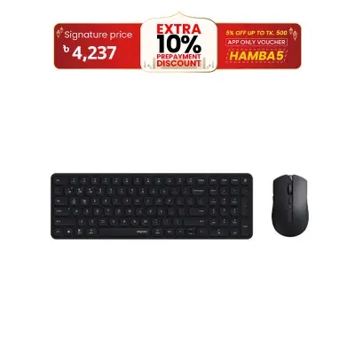 Picture of Rapoo 9350S Multi-Mode Wireless Ultra-Slim Keyboard & Mouse Combo – Black
