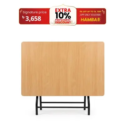Picture of Dining Folding Table Six Seater . Size L-60 + W -36+ H - 30 Inch Multicolor