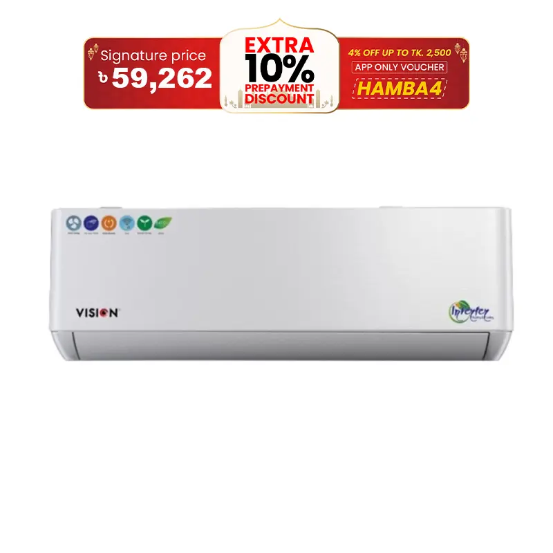 Picture of Vision AC 1.5 Ton Hot And Cool & WiFi Inverter - VSN-18K-HCWiFi-INV410 4D Ultra