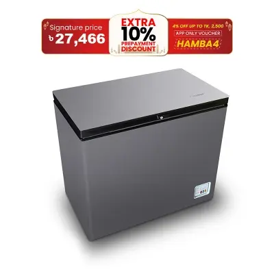 Picture of VISION Glass Door Chest Freezer RE-150 Liter Silver