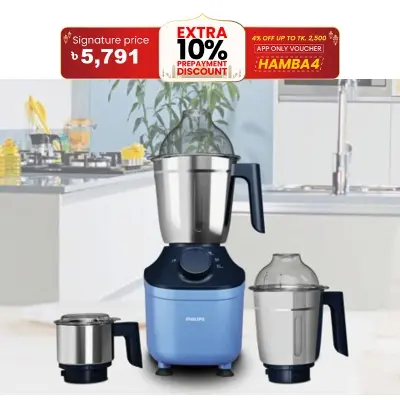 Picture of Philips HL7773 800 Watt Powerful motor Mixer Grinder with MicroGrind Technology Green