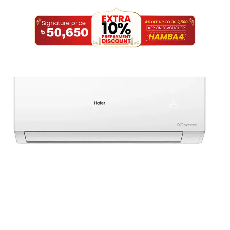 Picture of Haier 1.6 ton Inverter 19 CleanCool Pro Air Conditioner With Self Clean Option (HSU-19CleanCool) (INV)(Pro) (Best Price)