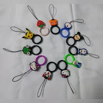 Picture of Cute Cartoons Silicon Round Shape Ring Strap For Mobile 1 Piece Which You Want