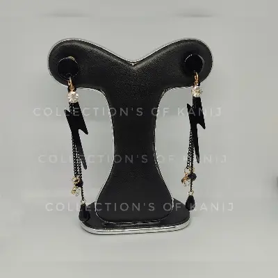 Picture of New 2021 Vintage Black Long Chain Earrings For Women