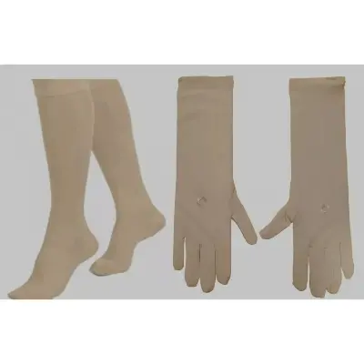Picture of Skin Color Coverage Hand And Leg Combo Packs For Muslim Womens And Girls