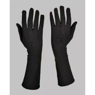 Picture of Black Colour Full Coverage Hand Socks For For Muslima Women