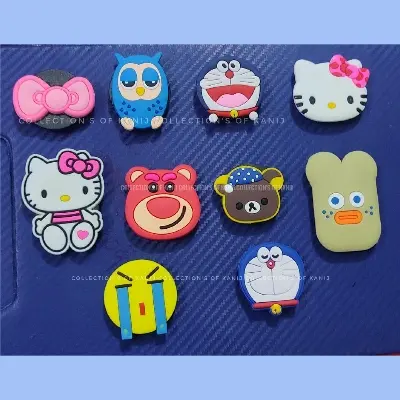 Picture of Universal New Phone Socket Stand Bracket Expanding Stand stretch grip phone Holder Finger Cute Cartoon Stand
