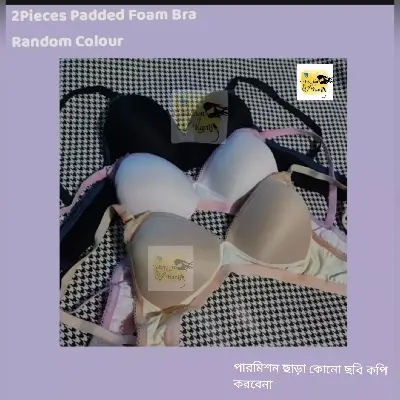 Picture of Comfort and Style with Padded Foam Bra - Pack of 2 Pieces - Perfect for Everyday Support and Stylish Comfort