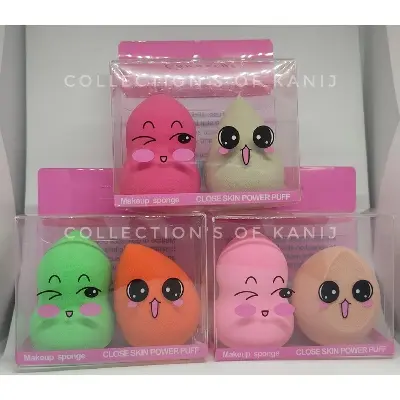Picture of 2Pieces Different Shape Combo Set Of Foundation makeup sponges -Makeup puff- Beauty Blender for women
