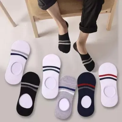 Picture of 3 Pairs of Men's Formal Socks - Ideal for Casual or Business Wear_ Stylish Design_ Fits Shoe Sizes 6-12_ High-Quality Material