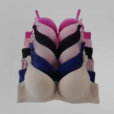 Picture of 1 Pc Random Colour Export Quality Padded Bra for Women & Girl - Comfortable to Wear - Stay Comfy and Confident with this Bra
