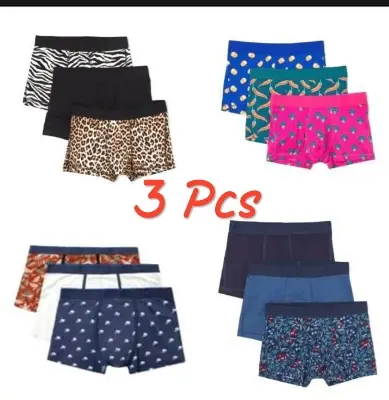 Picture of Pack Of 3 Pieces Underwear For Men Random Colour And Design