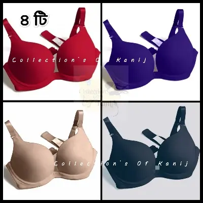 Picture of 4 Pieces Export Quality Padded Bra Combo Set For Women And Girls