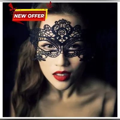 Picture of Net Lace Eye Mask For Woven Party Makeup Items For Women