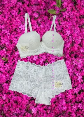 Picture of Export Quality Net Lace Bra Panty Combo Set For Women And Girls