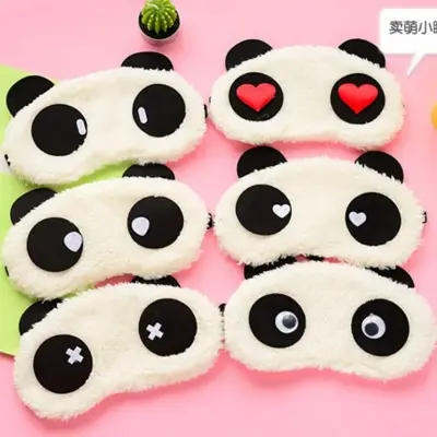 Picture of Korean version of cute panda shelter sleeping eye mask cartoon