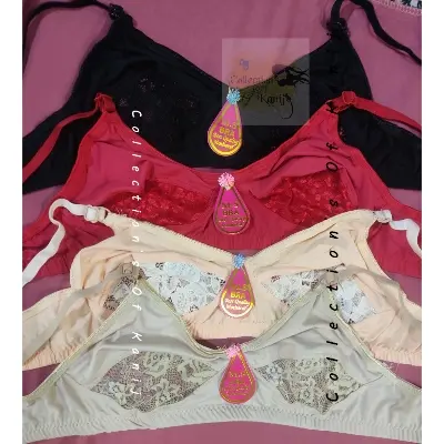 Picture of Stylish Intimates for Every Season - 4 Pieces Hot  Half Net Stretchable Bra Combo Set For Women & Girls - Best Quality Product