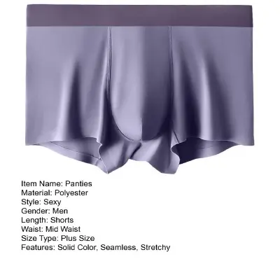 Picture of 2 Pieces Ice Silk Breif Shameless Boxers