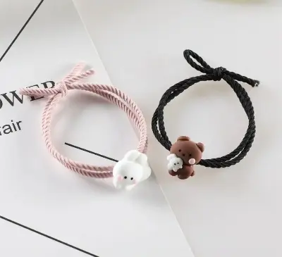 Picture of 1 Pair Hug Bear Couple Friendship Bracelet