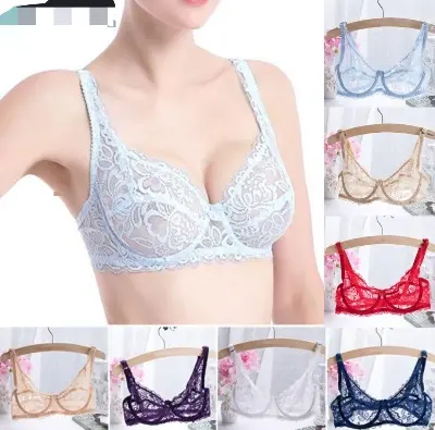 Picture of 4 Pieces SexyLace Net Shameless Bra For Womens & Girls