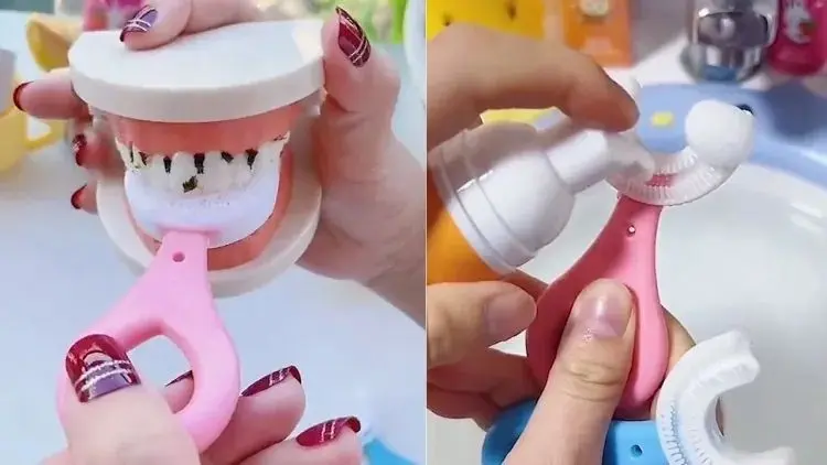 Picture of Silicone Baby Tooth Cleaner Brush Teether Brushes