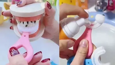 Picture of Silicone Baby Tooth Cleaner Brush Teether Brushes