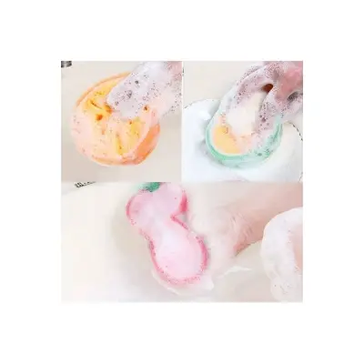 Picture of Cute Fruit Shaped Soft Bath Sponge Shower Brush Dead Skin Removal Body Scrubber Exfoliating Cleaner for Women Men Kids