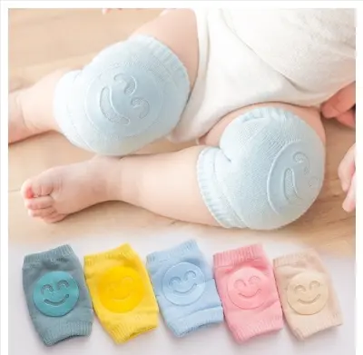 Picture of smiley face knee pads children's knee pads terry baby socks elbow