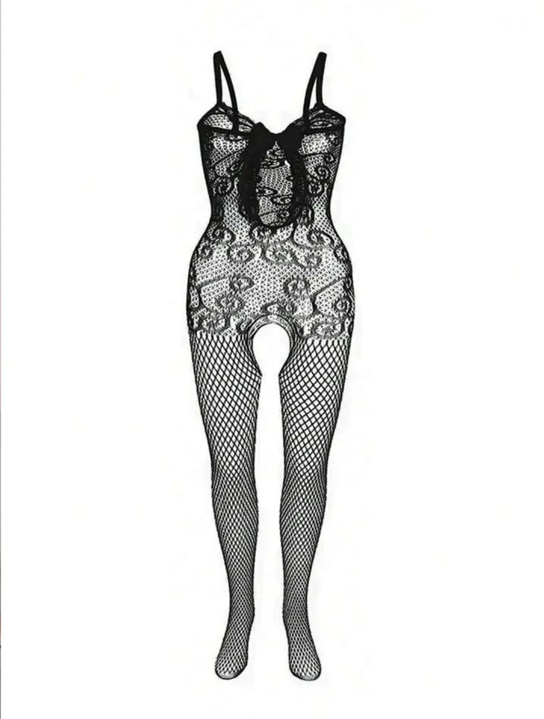 Picture of Plus Size Fishnet Teddy  Bodystocking  For Valentines Day