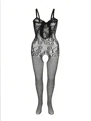 Picture of Plus Size Fishnet Teddy  Bodystocking  For Valentines Day