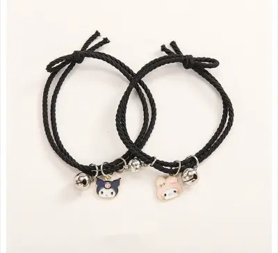 Picture of Douyin new Kulomi couple bell bracelet a pair of small rubber band magnet hair rope to send boyfriend girlfriend hair rope