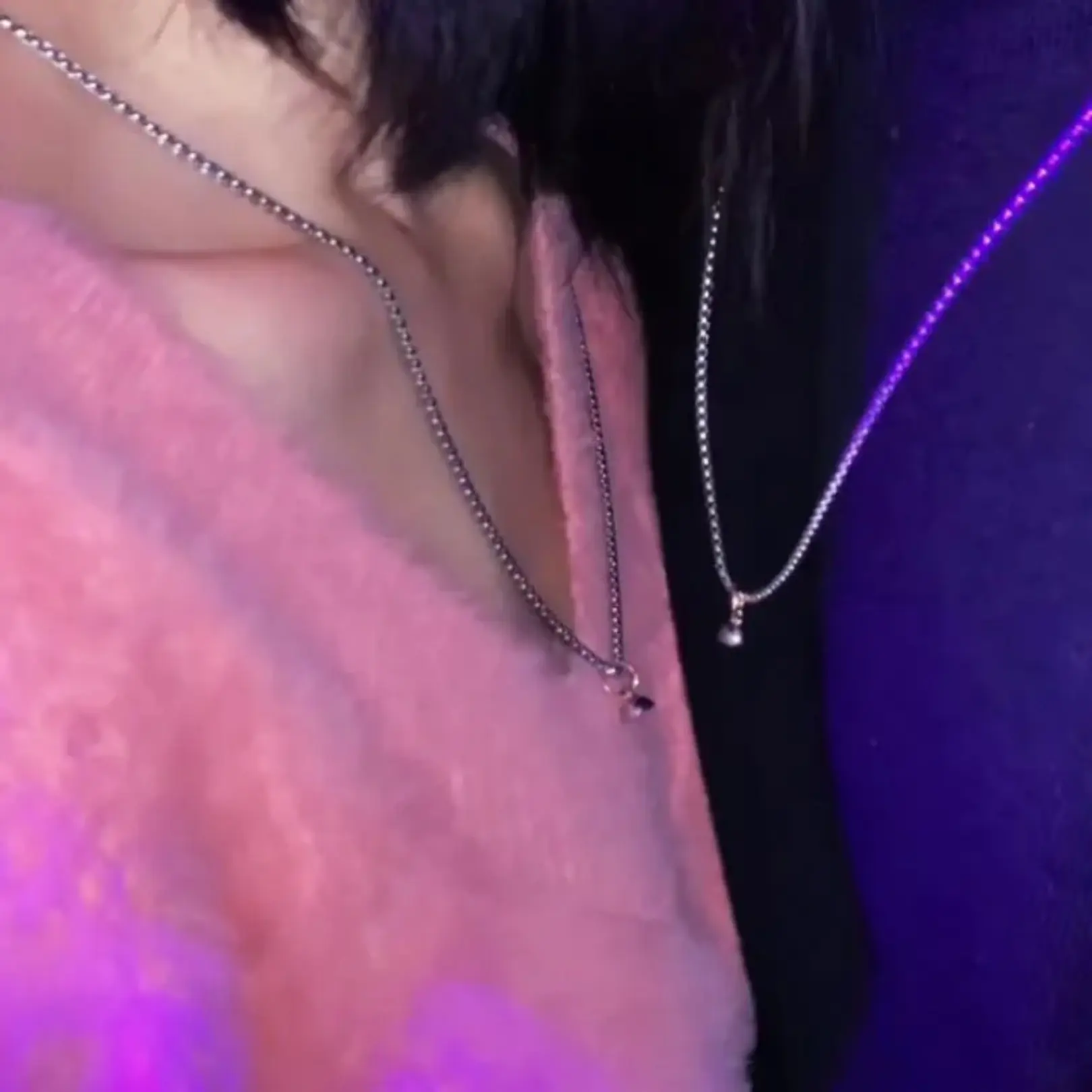 Picture of TikTok Same Style Magnet Attractive Couple Niche Design Sense Necklace ins No Fading Personality Couple