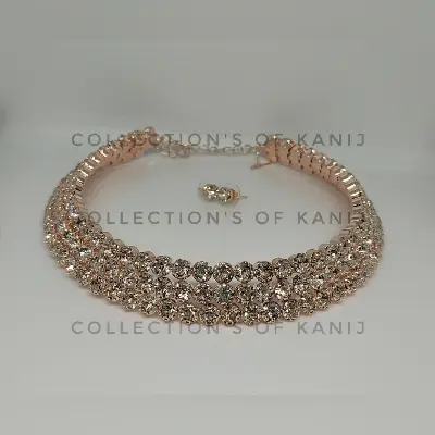 Picture of Elegents Stone Chokers Set With Earrings