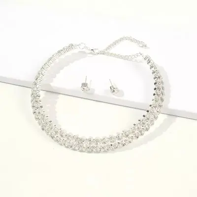 Picture of Elegents Stone Chokers Set With Earrings