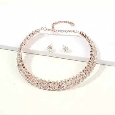 Picture of Elegents Stone Chokers Set With Earrings