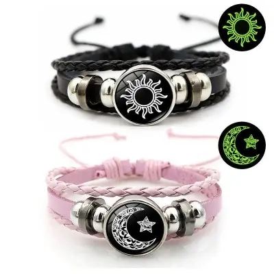 Picture of Luminous Sun & Moon Friendship Bracelet