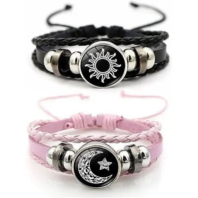 Picture of Luminous Sun & Moon Friendship Bracelet