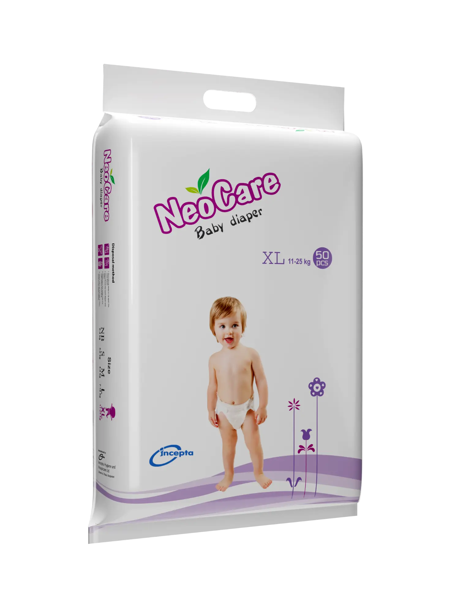 Picture of Neocare Baby Belt Diaper XL-50 pcs (11-25 kg)