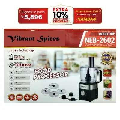 Picture of NIYAMAmultifunctional food processor  heavy duty japani technology(1200 watt)