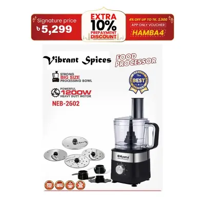 Picture of Multifunctional food processor heavy duty japani technology(1200 watt)