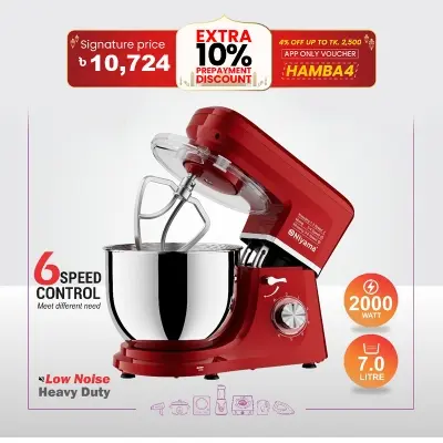 Picture of Niyama Stand Mixer, dough Kneader,  NSTM-001, 2000 watt, 7  litter japan technology