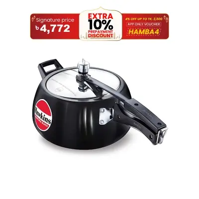 Picture of Hawkins Contura Pressure cooker 5L Black Made in India