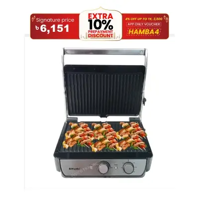 Picture of Miyako Electric Sandwich Press Contact Grill, Grill Sub Sandwich Maker (2000 Watt) SW-135 BT