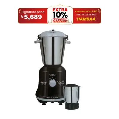 Picture of Orpat 1600-Watt 2-in-1 Jars Heavy Duty Kitchen Commercial Mixer Grinder - Efficient and Powerful Appliance for Your Kitchen Needs